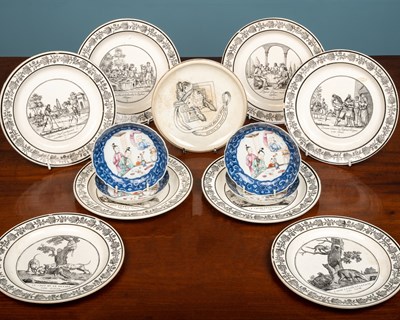 Lot 180 - A set of four early 19th century French potter...