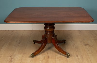 Lot 274 - A Victorian dining table, mahogany, with a...