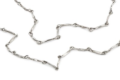 Lot 651 - Jane Watling of Lacock Two silver necklaces...