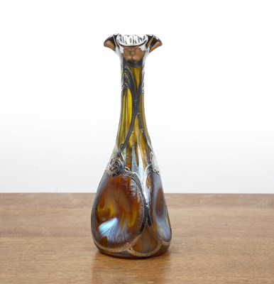 Lot 349 - Attributed to Loetz iridescent glass vase...