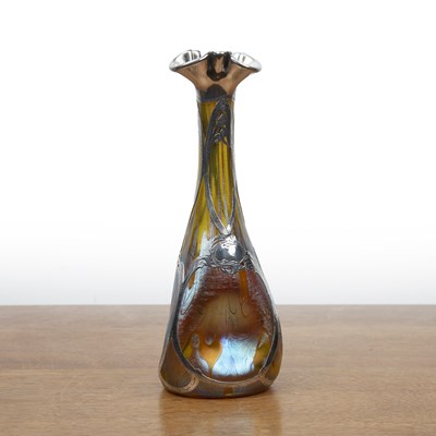 Lot 349 - Attributed to Loetz iridescent glass vase...