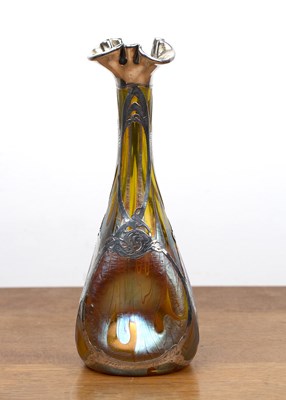 Lot 349 - Attributed to Loetz iridescent glass vase...