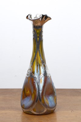 Lot 349 - Attributed to Loetz iridescent glass vase...