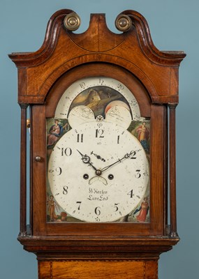 Lot 292 - A 19th century oak eight-day longcase clock