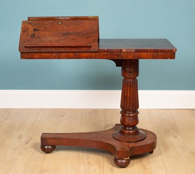 Lot 293 - A Victorian mahogany reading table