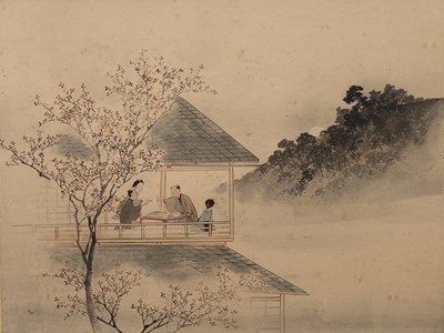 Lot 126 - Watercolour and wash study Chinese, circa 1930,...