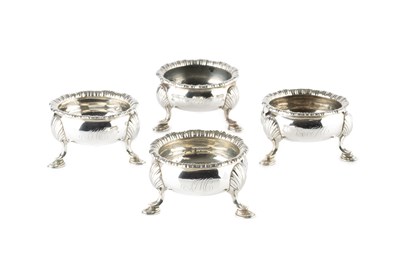 Lot 714 - A set of four George III Scottish silver...