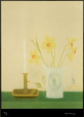 Lot 399 - Craigie Aitchison (1926-2009) Daffodils and...