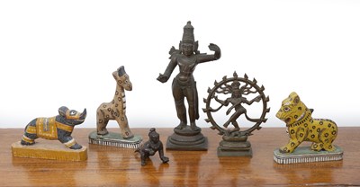 Lot 207 - Group of pieces Indian, including a bronze...