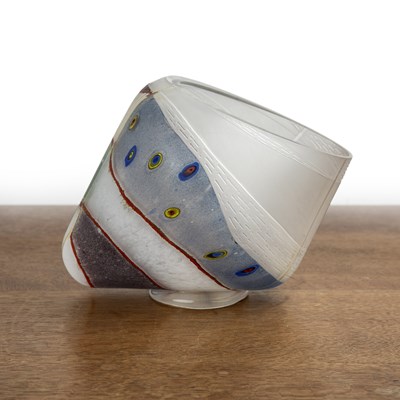 Lot 359 - Pauline Solven (b.1943) studio glass, spiral...