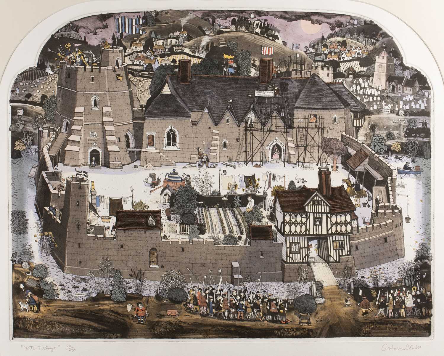 Lot 4 Graham Clarke (b. 1941) 'Notte Todaye',