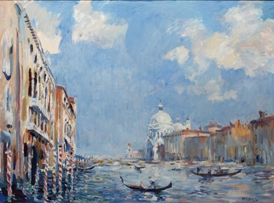 Lot 243 - Charles Mozley (1915-1991) The Grand Canal,...