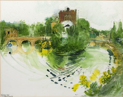 Lot 245 - Nina Carroll (1932-1990) 'Folly Bridge, Oxford'...