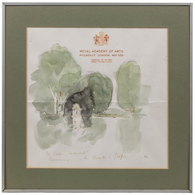 Lot 204 - Hugh Casson (1910-1999) The Lake, Chevening,...