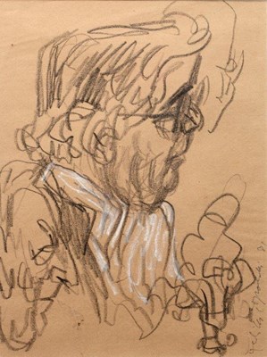 Lot 207 - Feliks Topolski (1907-1989) Portrait of...