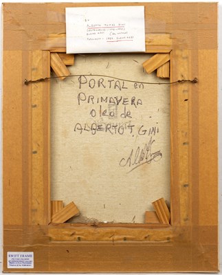 Lot 208 - Alberto Tomas Gini (20th century) 'Portal en...