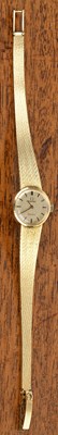 Lot 221 - Lady's 18ct gold Omega bracelet watch the...