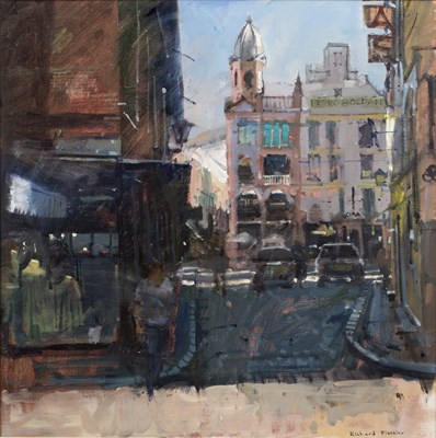 Lot 223 - Richard Pilksley (b.1951) City Street signed...