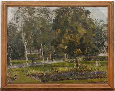 Lot 151 - Hugh Browning (1899–1956) 'Cheltenham parks',...