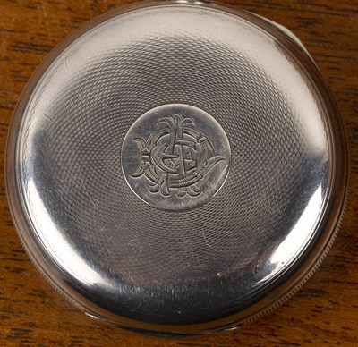 Lot 224 - J. W. Benson silver pocket watch the white...