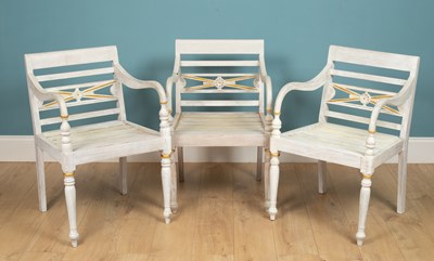 Lot 230 - x3 Regency style dining chairs