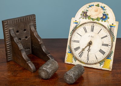 Lot 157 - Wall Clock + weights