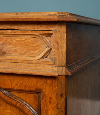 Lot 458 - A Victorian Gothic style oak partners desk