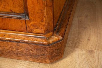 Lot 458 - A Victorian Gothic style oak partners desk