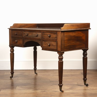 Lot 36 - Mahogany writing desk 19th Century, with...