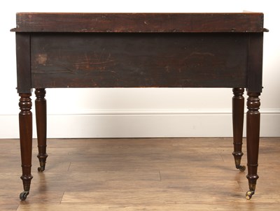 Lot 36 - Mahogany writing desk 19th Century, with...