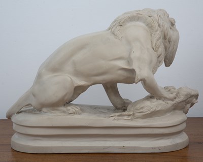 Lot 242 - After Antoine-Louis Barye (1795-1875) 'Lion...
