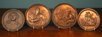 Lot 440 - Four 19th century copper plaques