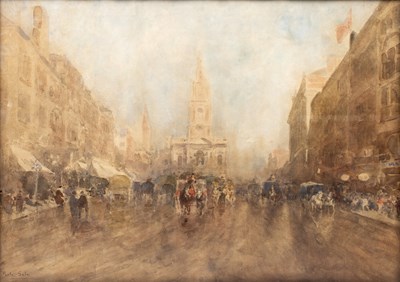 Lot 343 - Paolo Sala (1859-1924) The Strand, London,...