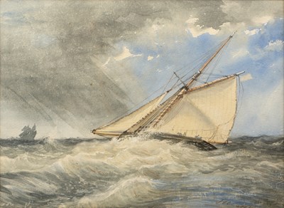 Lot 283 - Joseph William Carey (1859 - 1937) A sailing...