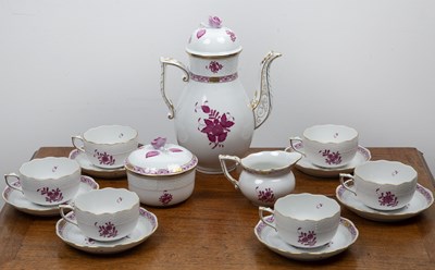 Lot 227 - Herend porcelain coffee set 'Chinese Bouquet'...