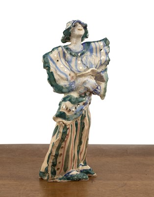 Lot 331 - Contemporary studio ceramic figure of a clown...