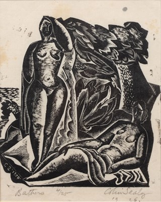 Lot 299 - Colin Sealy (1891-1964) Bathers, 1926 4/25,...