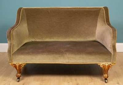 Lot 161 - A mid 19th century small settee