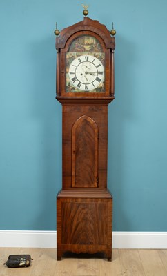 Lot 311 - A mahogany longcase clock made by Tinkler, Newcastle