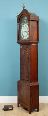 Lot 311 - A mahogany longcase clock made by Tinkler, Newcastle