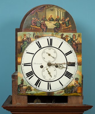 Lot 311 - A mahogany longcase clock made by Tinkler, Newcastle