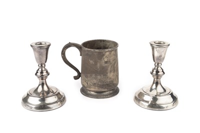 Lot 707 - A George V silver mug, with slightly baluster...