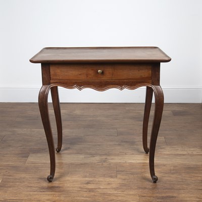 Lot 80 - French provincial walnut side table early 19th...