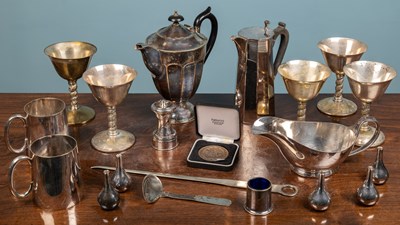 Lot 65 - An assortment of silver plated ware comprising...