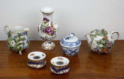 Lot 211 - Small group of Meissen and other Continental...