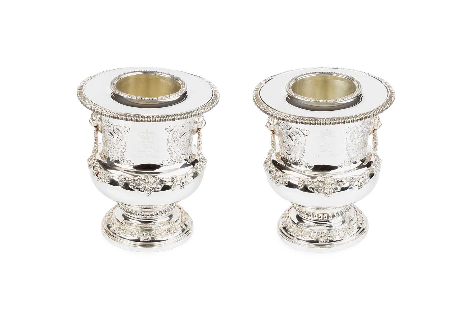Lot 733 - A pair of Elizabeth II limited edition silver...