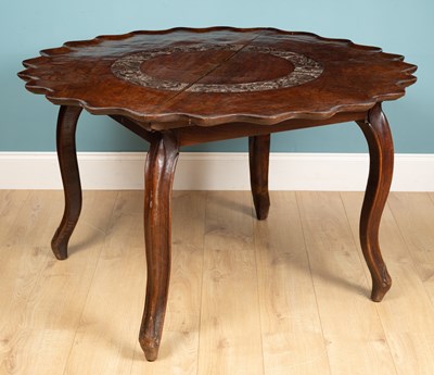 Lot 464 - An Anglo Indian carved hardwood centre table