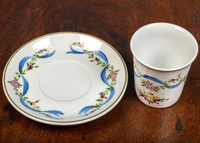 Lot 10 - A Haviland Limoges cachepot, porcelain with a...