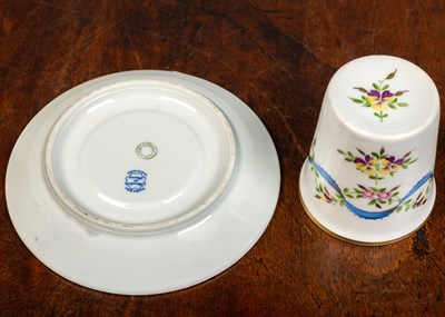 Lot 10 - A Haviland Limoges cachepot, porcelain with a...