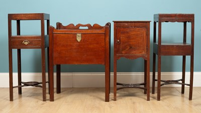 Lot 223 - An assortment of four mahogany cabinets, with...